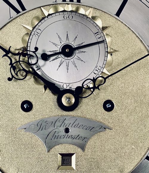 fig 2. Chinoiserie Longcase clock by Chaldecott of Chichester