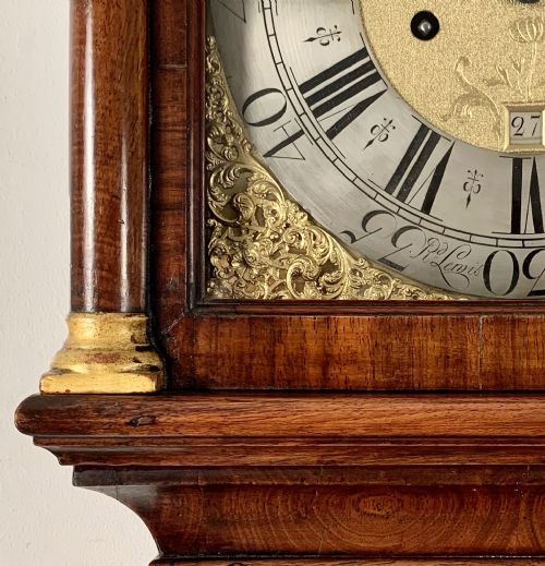 fig 1. Rare provincial longcase clock by Lewis of Wincanton