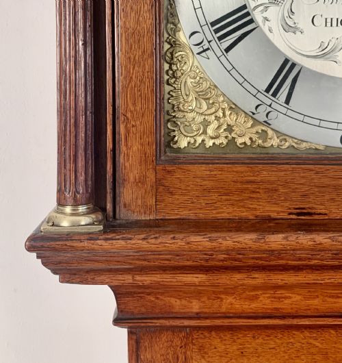 fig 1. Oak Grandfather Clock by Price of Chichester