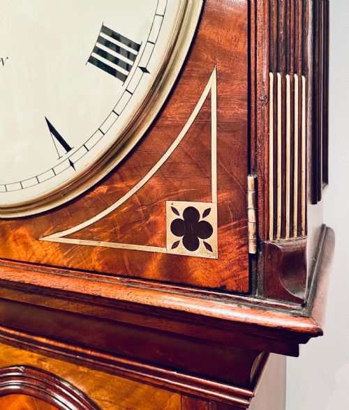 fig 1. Regulator longcase clock retailed by Ellicott & Taylor with the movement by Thwaites