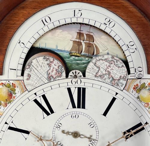 fig 1. Moonphase Grandfather clock by Tremlett of St George’s, Bristol