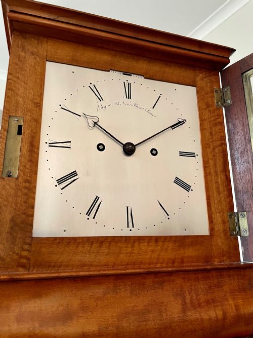 fig 3. Large Satinwood bracket clock by Payne of London