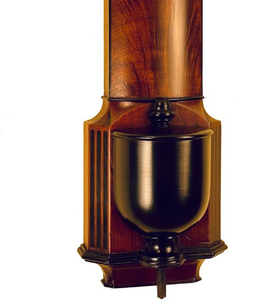 fig 2. Bow fronted stick barometer by Berge of London