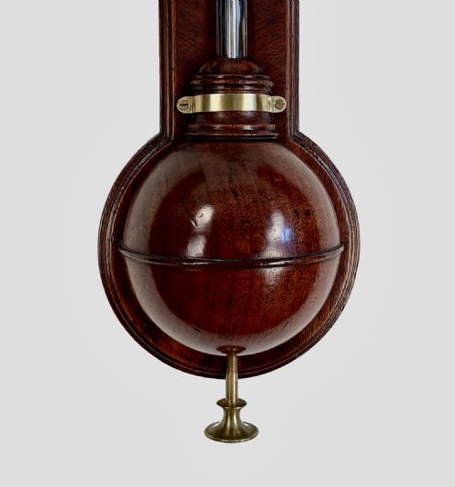MAHOGANY STICK BAROMETER BY SANDRINO OF LIVERPOOL - ADDITIONAL PHOTO 2