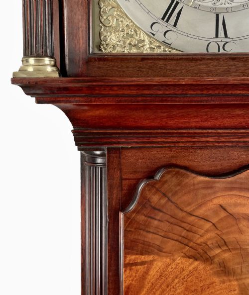 fig 2. Excellent Georgian longcase clock by Skirving of Edinburgh