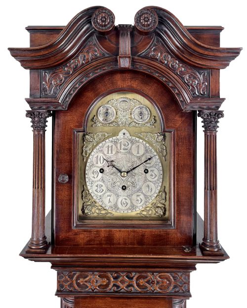 fig 2. Rare Grandmother clock by Hunt & Roskell of London