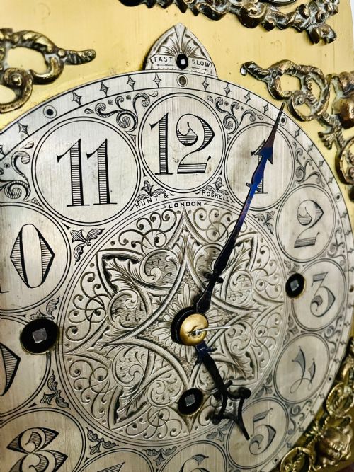 fig 3. Rare Grandmother clock by Hunt & Roskell of London