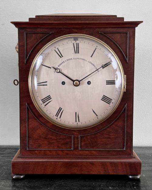 Chamfer Top Bracket Clock by Moore & Sons of London