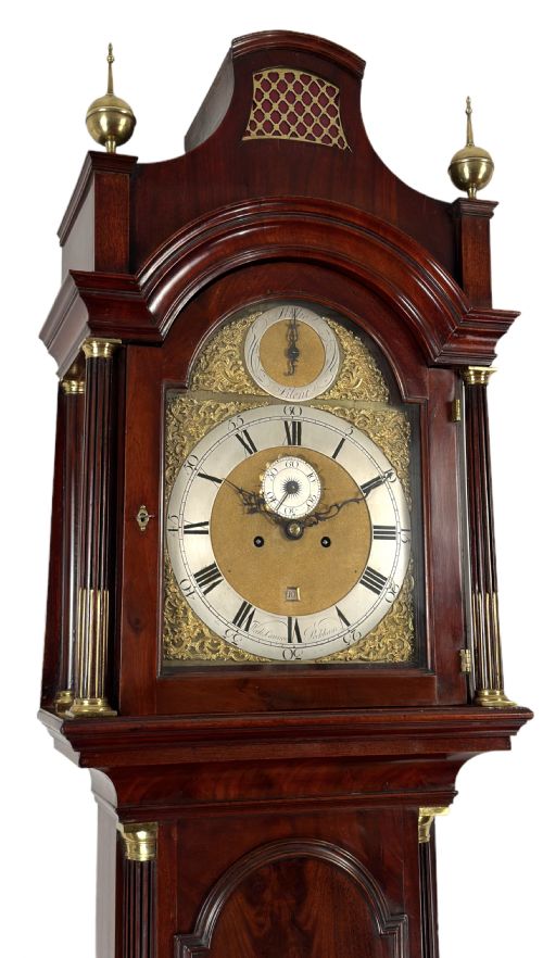 fig 1. An excellent London longcase clock by Weeks Cannon of Peckham
