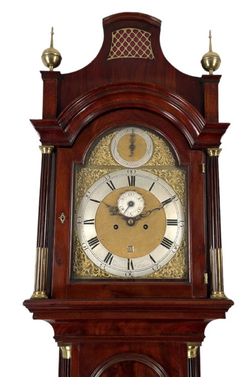fig 2. An excellent London longcase clock by Weeks Cannon of Peckham