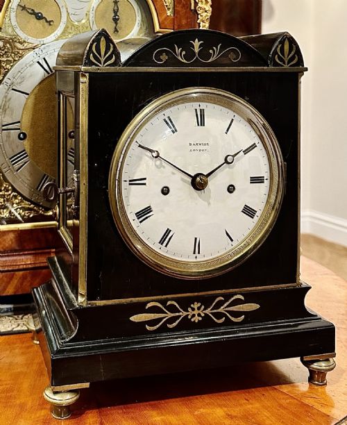 An Excellent Quality & Small Ebonised Bracket Clock by Barwise of London.