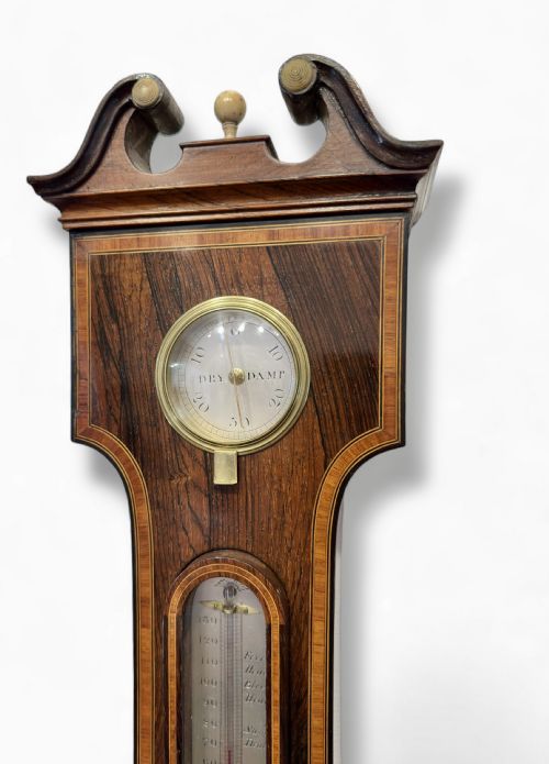 RARE CLOCKBAROMETER BY GANTHONY OF LONDON - ADDITIONAL PHOTO 4