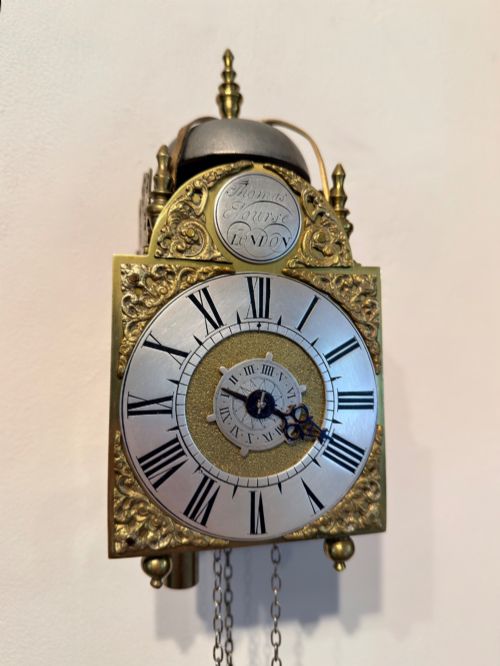 Miniature Hook & Spike Lantern Style Wall Clock.