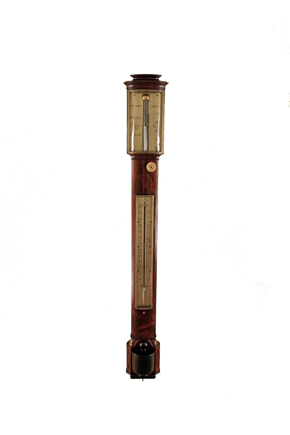 Bow Fronted Stick Barometer by Dollond of London