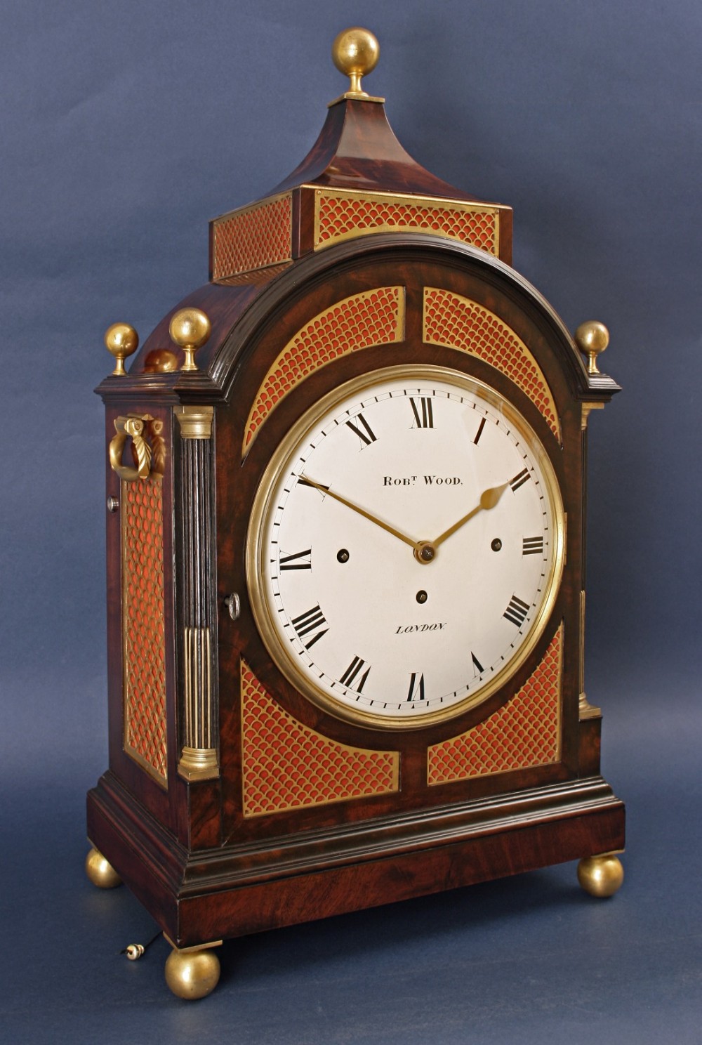 Large Quarter Striking Regency Table Clock by Robert Wood of London