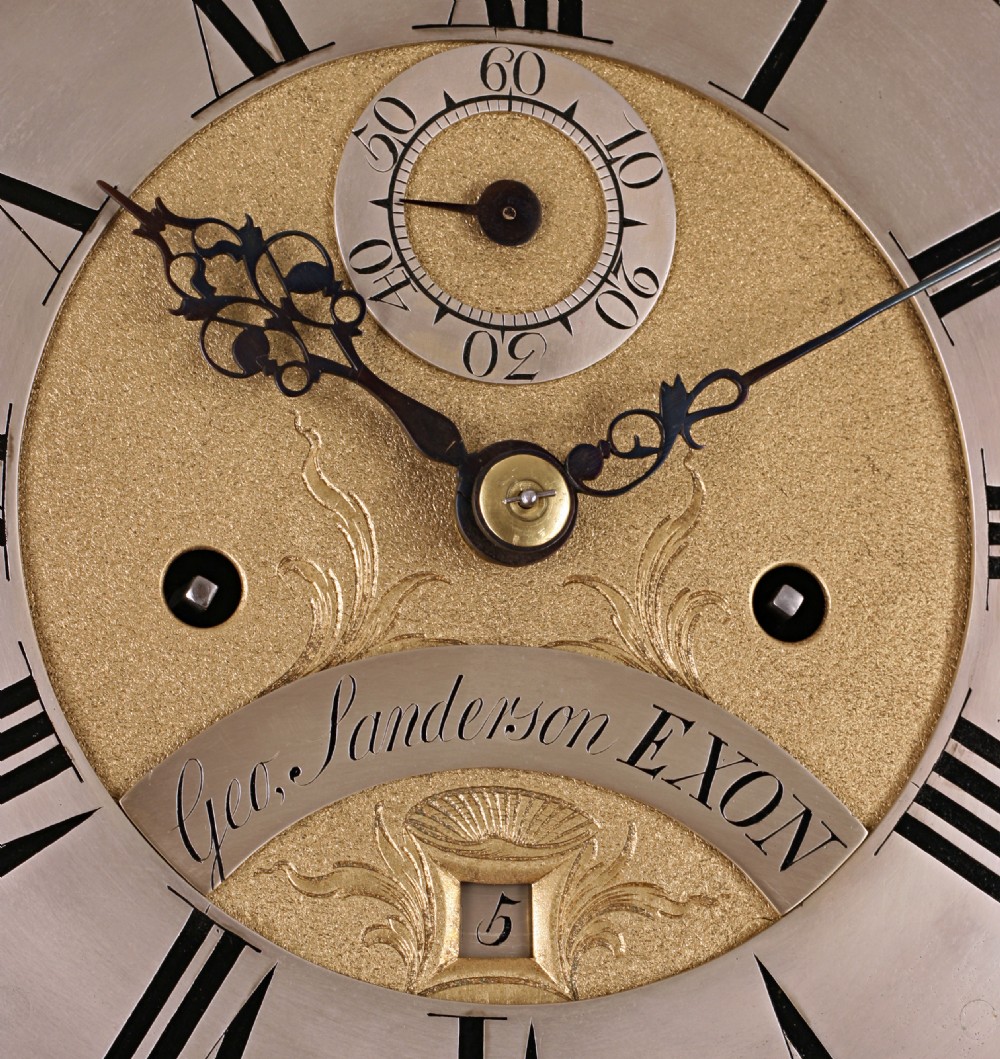 An unusual Longcase Clock by Sanderson of Exeter View V