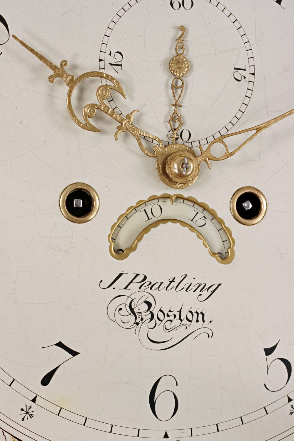 Rare Rocking Ship Automata Longcase Clock by Peatling of Boston View III