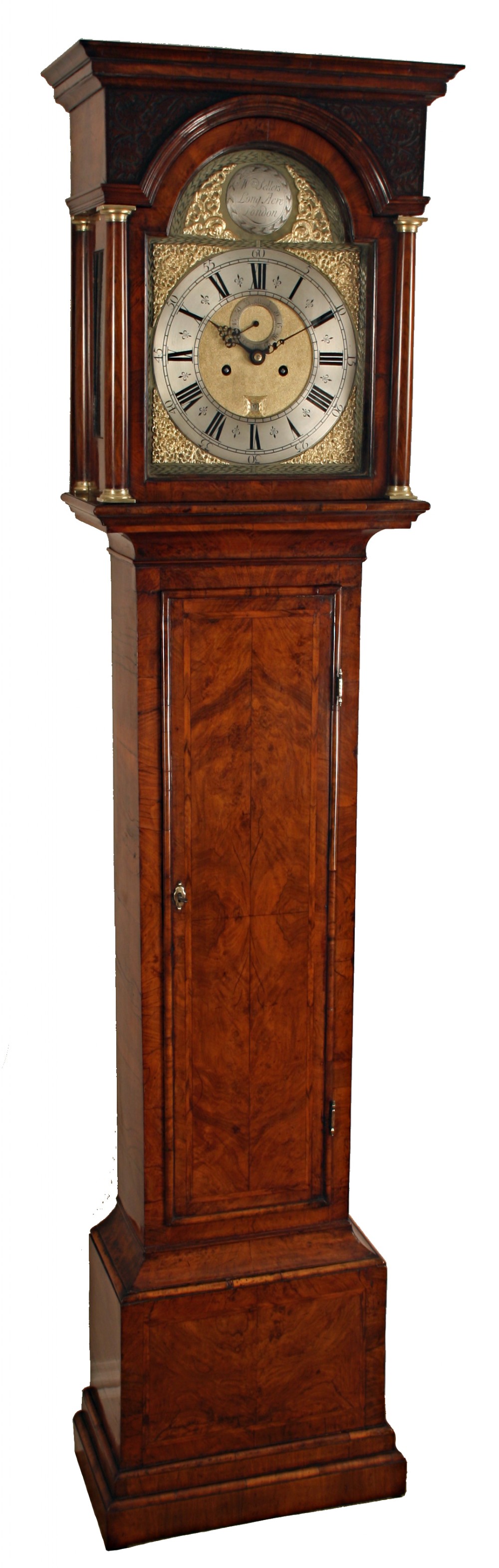 Walnut Longcase Clock by Sellers of Long Acre, London