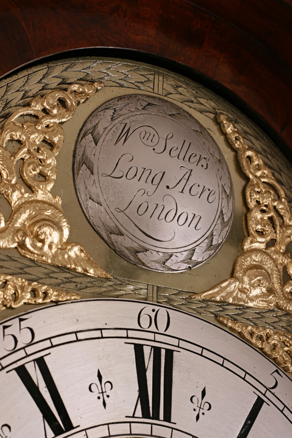 Walnut Longcase Clock by Sellers of Long Acre, London View III