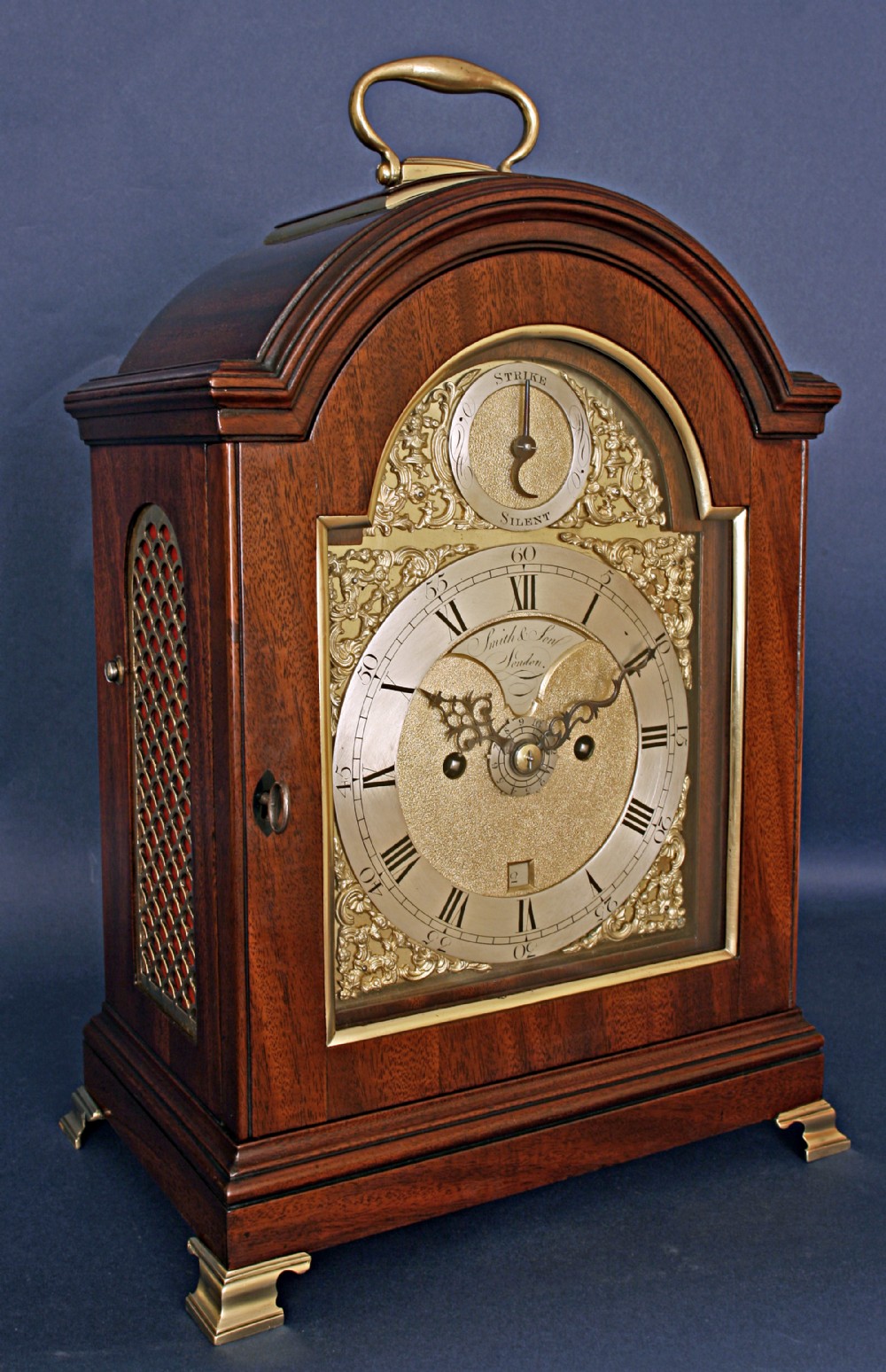 Verge bracket clock by Smith of London