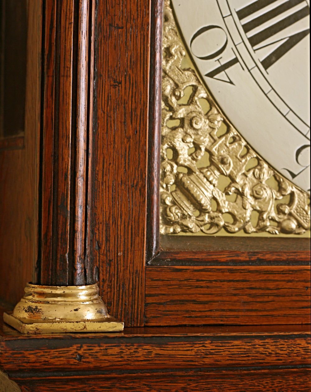 Small oak longcase clock by Baldwin of Andover View IV
