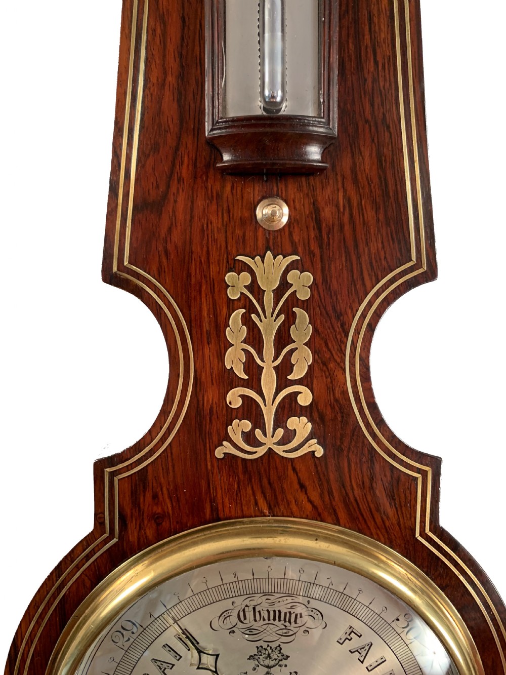 Rare Scottish wheel barometer by Della Torre of Perth View III
