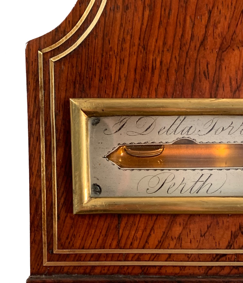 Rare Scottish wheel barometer by Della Torre of Perth View IV