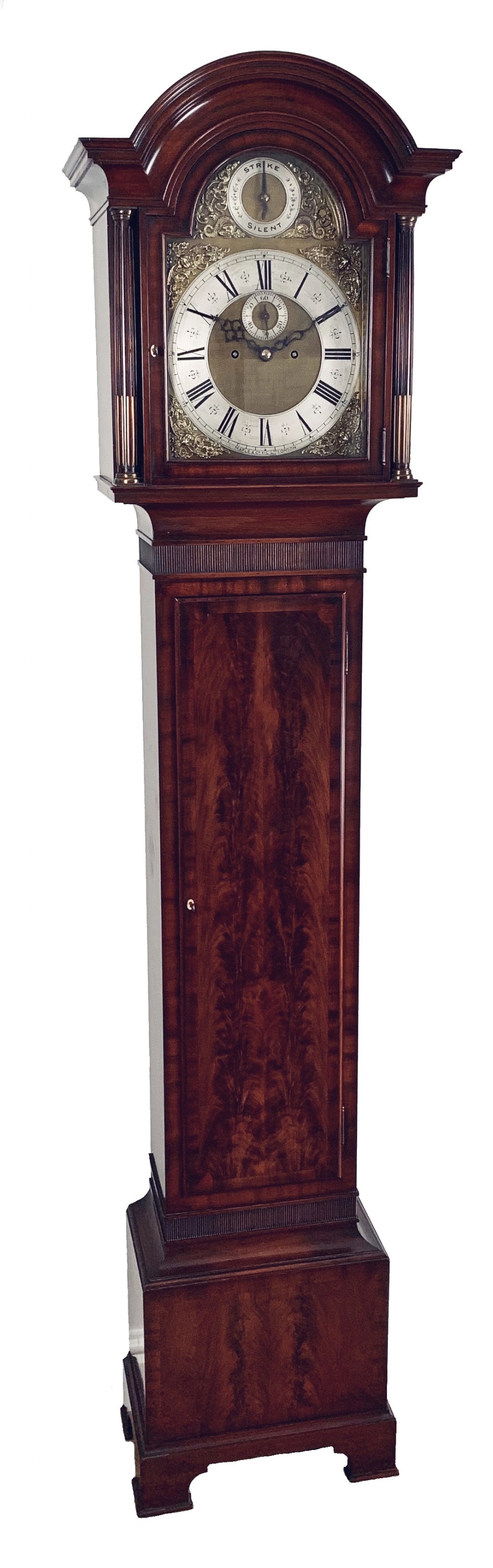 A high quality Edwardian longcase clock by Maple & Co of London. 