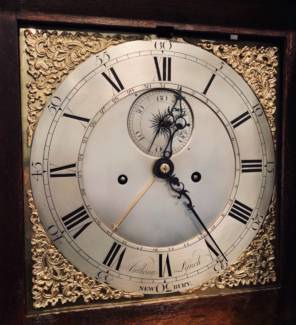 Oak longcase clock by Lynch of Newbury View II