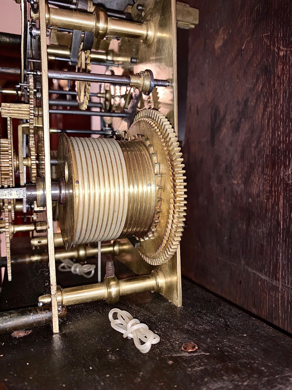 Regulator longcase clock by Hedge of Colchester View VI