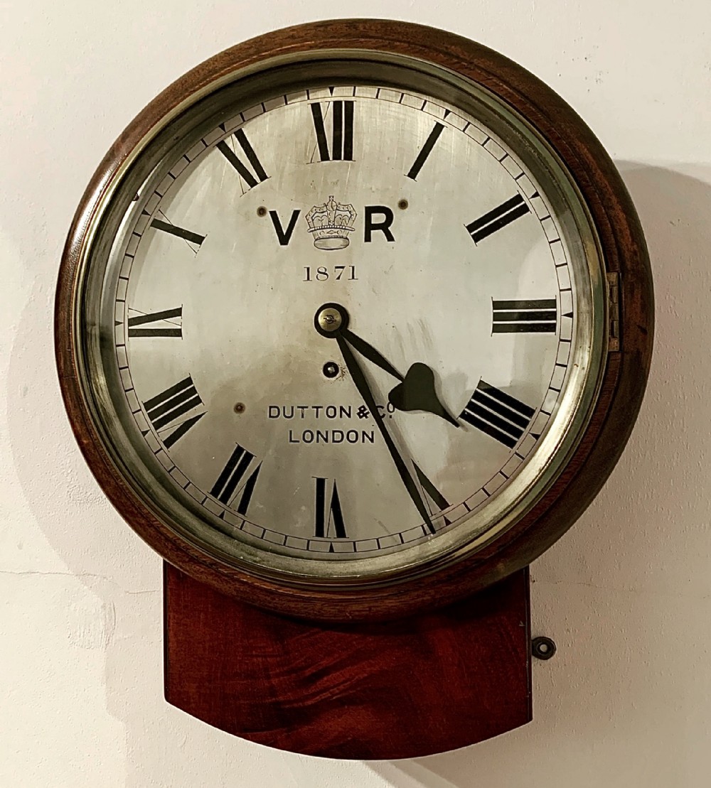 Rare Wall Clock by Dutton & Co of London