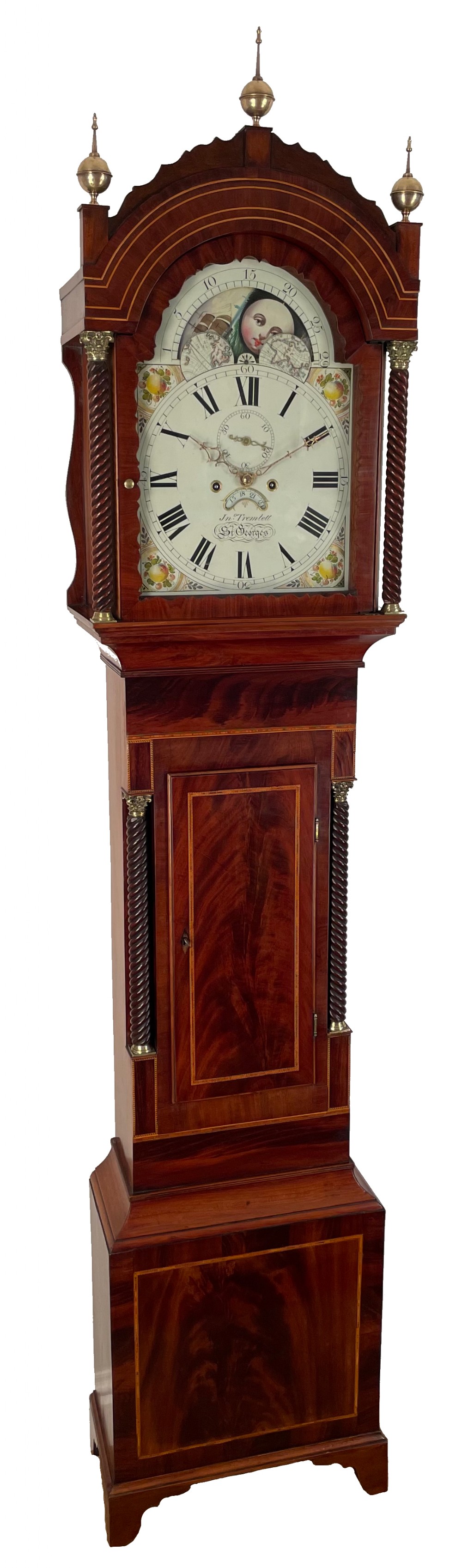 Moonphase Grandfather clock by Tremlett of St George’s, Bristol
