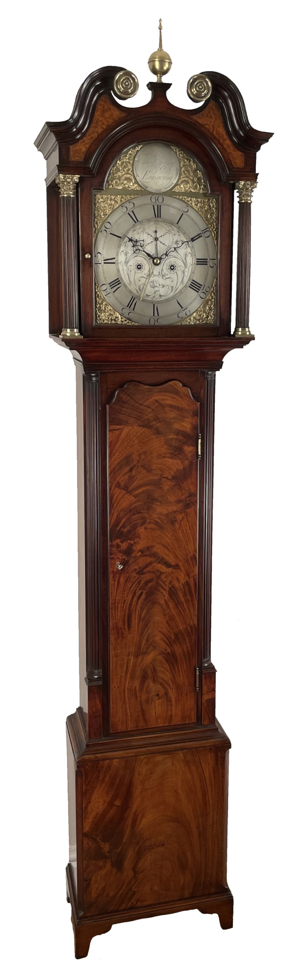 Excellent Georgian longcase clock by Skirving of Edinburgh