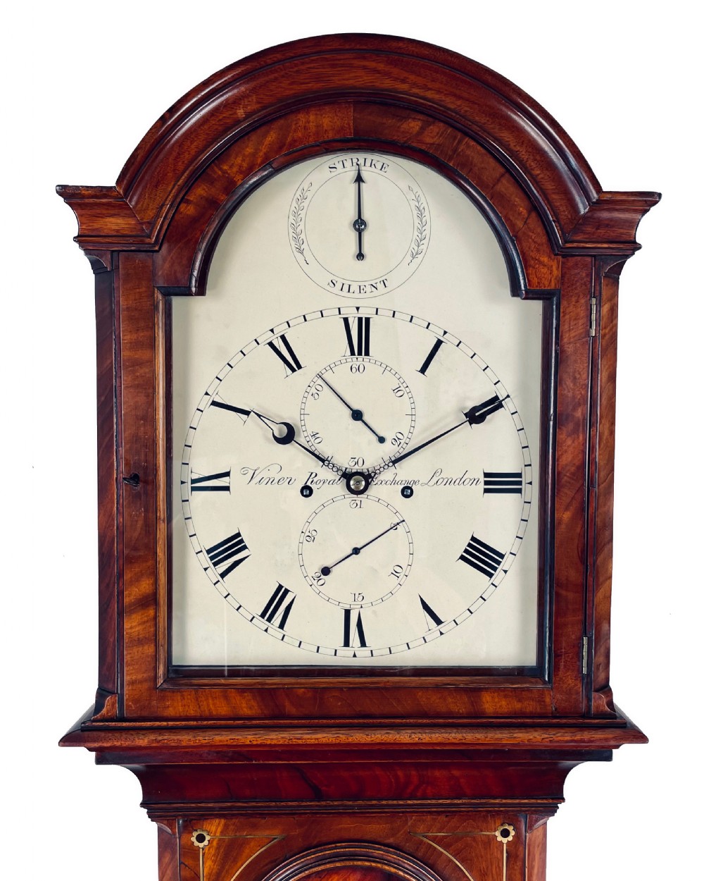 Grandfather clock by Viner of Royal Exchange, London View III