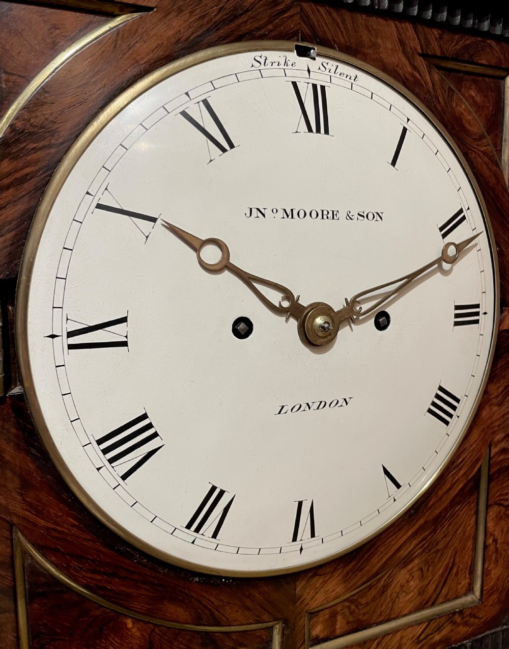 Chamfer top Regency bracket clock by Moore & Sons of London View II