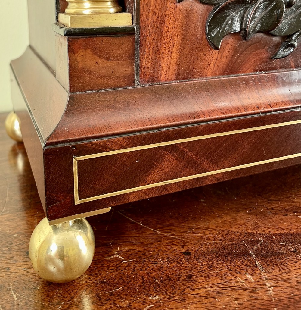 Rare Quarter striking bracket clock by Widenham of London View IV