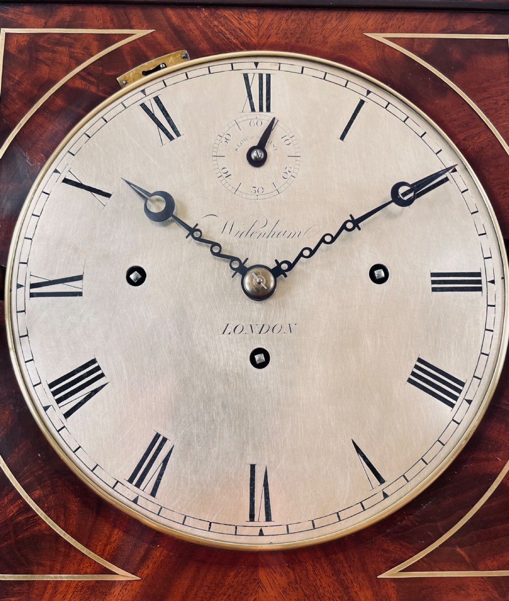 Rare Quarter striking bracket clock by Widenham of London View VII