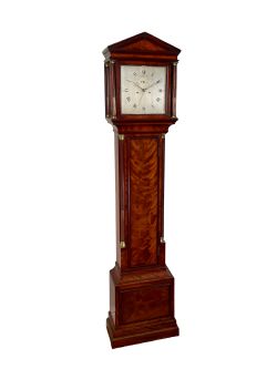 FINE RARE LONGCASE CLOCK BY ALLAM OF LONDON