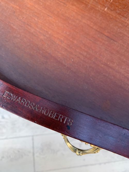 CHIPPENDALE STYLE EDWARDS ROBERTS PEDESTAL DESK - ADDITIONAL PHOTO 15