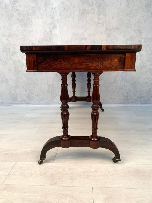 ANTIQUE ROSEWOOD LIBRARY TABLE C18401860 - ADDITIONAL PHOTO 13