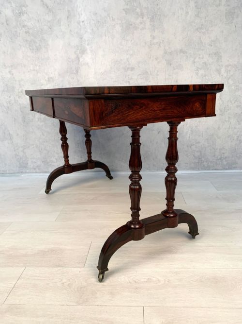 ANTIQUE ROSEWOOD LIBRARY TABLE C18401860 - ADDITIONAL PHOTO 15