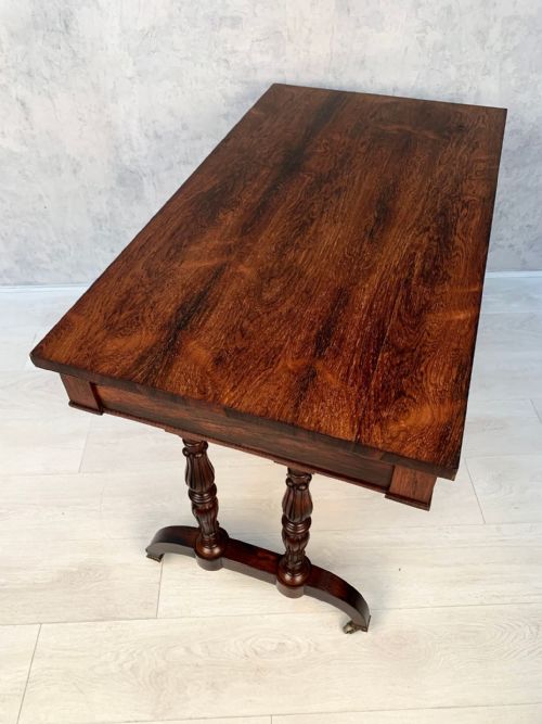 ANTIQUE ROSEWOOD LIBRARY TABLE C18401860 - ADDITIONAL PHOTO 18