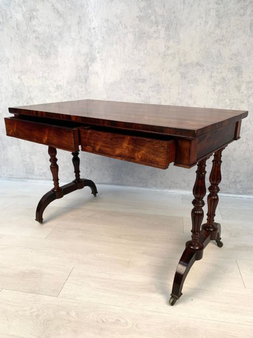 ANTIQUE ROSEWOOD LIBRARY TABLE C18401860 - ADDITIONAL PHOTO 20