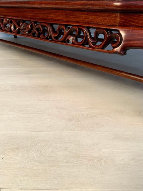 MAGNIFICENT EARLY 20TH CENTURY CHINESE MAHOGANY BENCH - ADDITIONAL PHOTO 27
