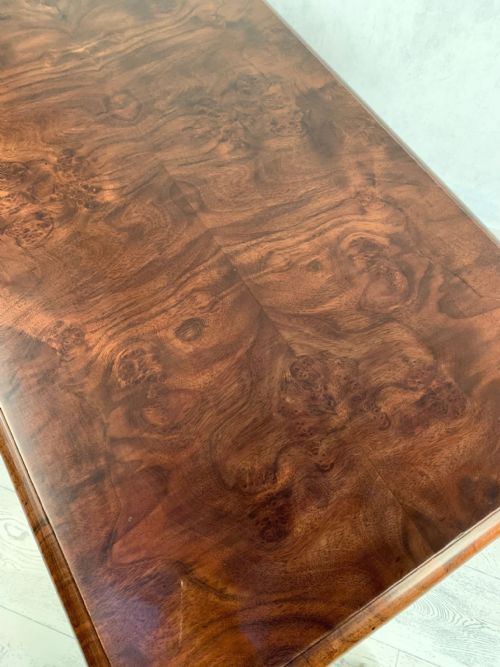 BEAUTIFUL VICTORIAN BURR WALNUT CARD TABLE - ADDITIONAL PHOTO 4