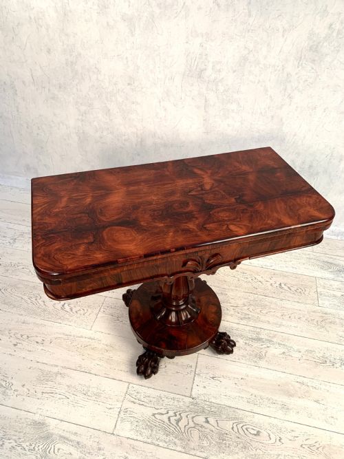 WILLIAM IV ROSEWOOD CARD TABLE - ADDITIONAL PHOTO 1