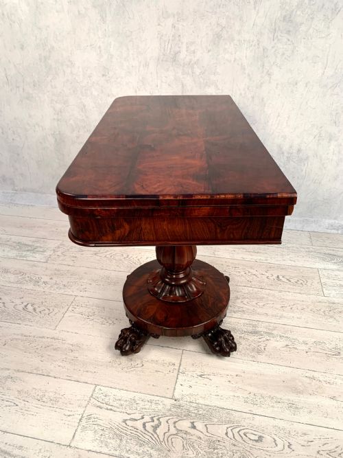 WILLIAM IV ROSEWOOD CARD TABLE - ADDITIONAL PHOTO 3