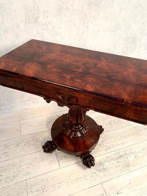 WILLIAM IV ROSEWOOD CARD TABLE - ADDITIONAL PHOTO 5