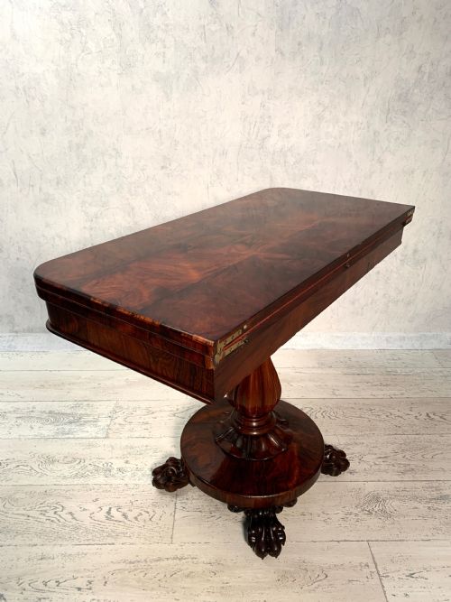 WILLIAM IV ROSEWOOD CARD TABLE - ADDITIONAL PHOTO 9