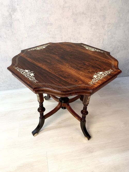 EDWARDIAN ROSEWOOD OCCASIONALSIDE TABLE - ADDITIONAL PHOTO 3